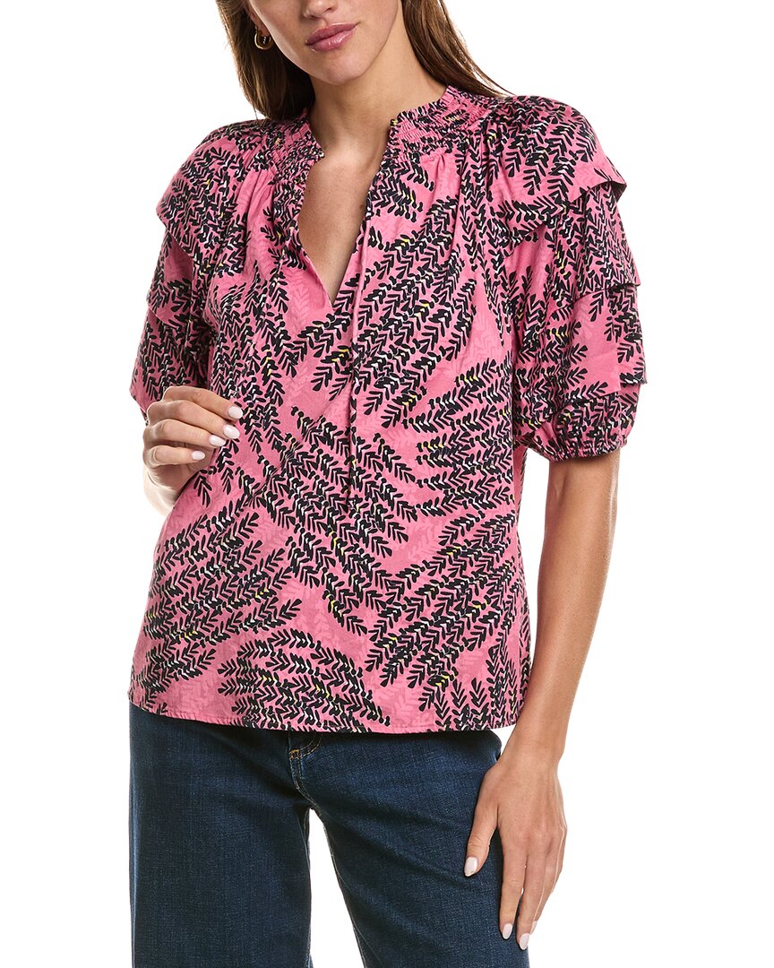 NIC & ZOE Nic & Zoe Petite Blush Of Spring Peasant Top