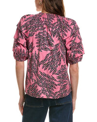 NIC & ZOE Nic & Zoe Petite Blush Of Spring Peasant Top