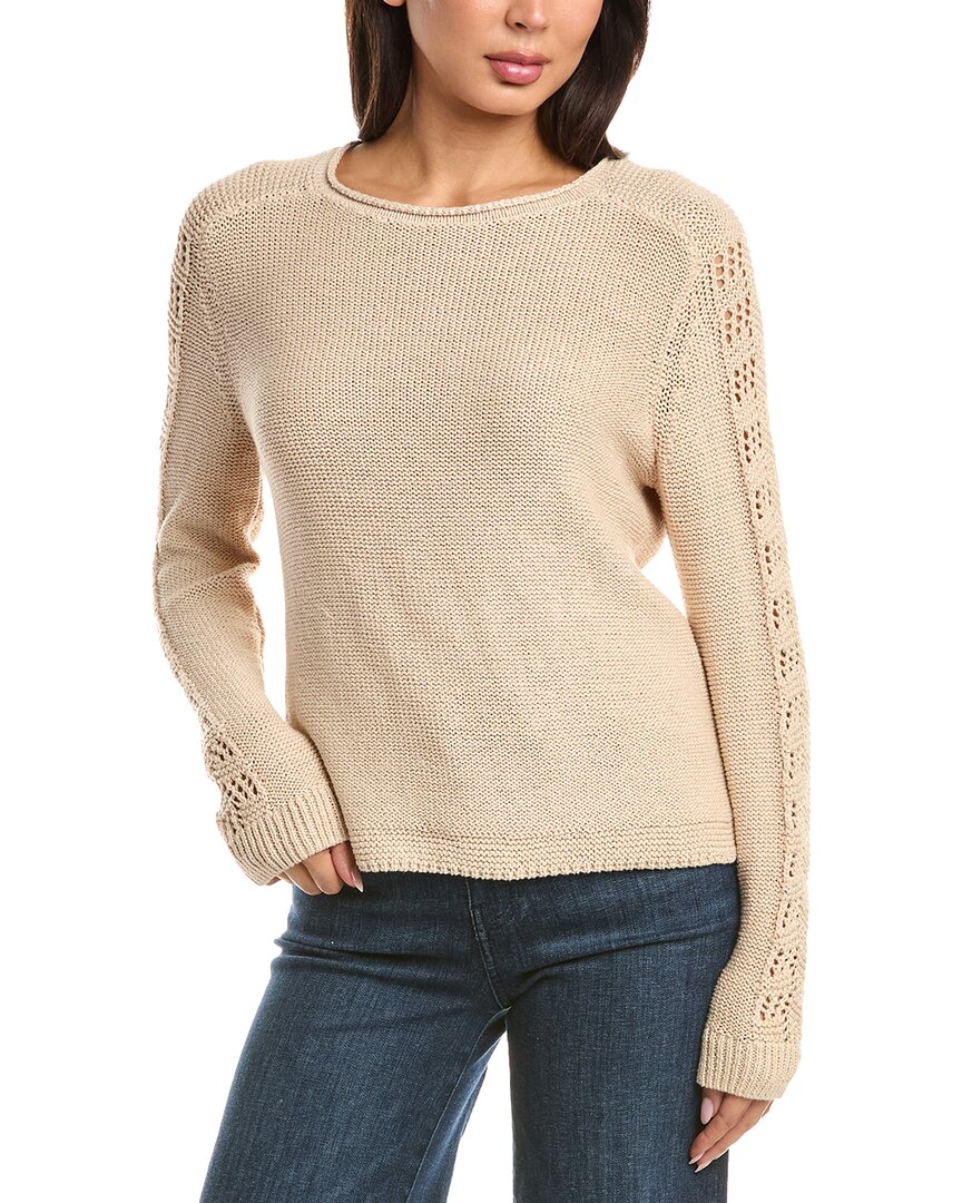 NIC & ZOE Nic & Zoe Crochet Crimpy Cord Sweater
