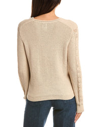 NIC & ZOE Nic & Zoe Crochet Crimpy Cord Sweater