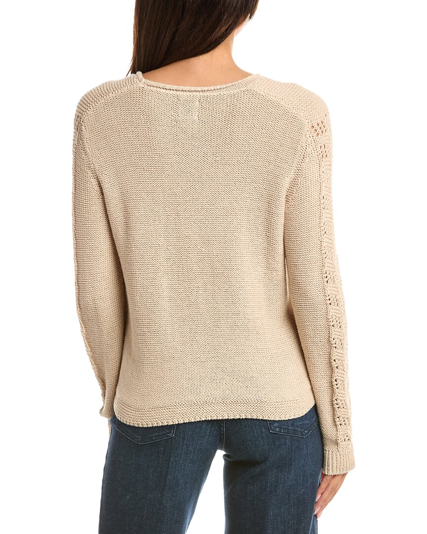 NIC & ZOE Nic & Zoe Crochet Crimpy Cord Sweater