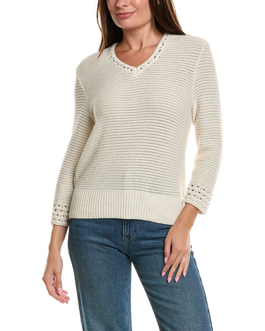 NIC & ZOE Nic & Zoe Edged Pop Stitch Sweater