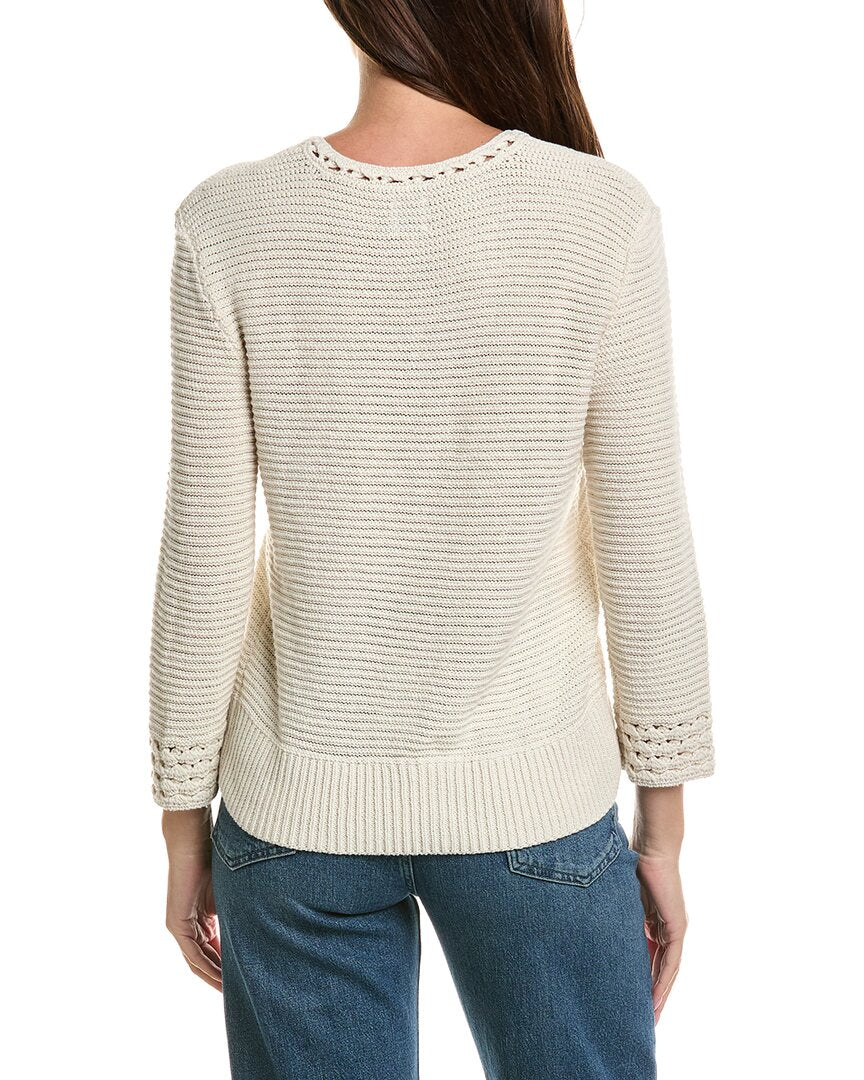 NIC & ZOE Nic & Zoe Edged Pop Stitch Sweater