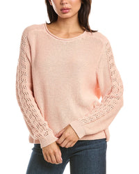 NIC & ZOE Nic & Zoe Crochet Crimpy Cord Sweater