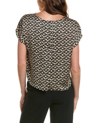 NIC & ZOE Nic & Zoe Lacy Diamonds Day Gloss Woven T-Shirt