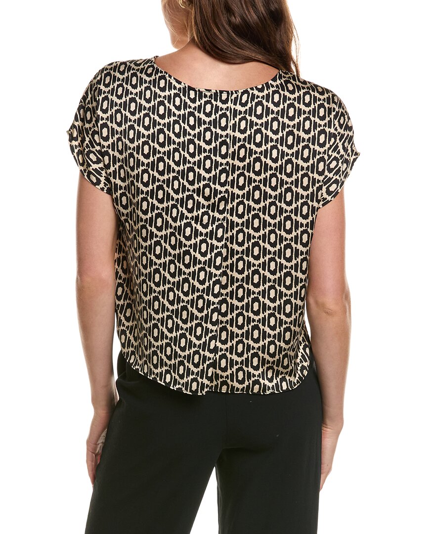 NIC & ZOE Nic & Zoe Lacy Diamonds Day Gloss Woven T-Shirt