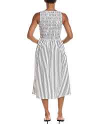Madewell Madewell Boatneck Smocked Midi Dress