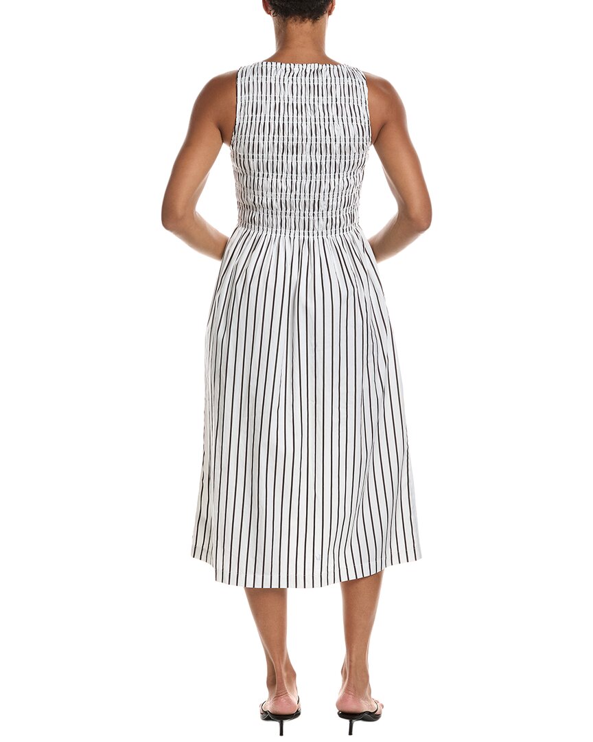 Madewell Madewell Boatneck Smocked Midi Dress