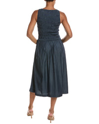 Madewell Madewell Denim Smocked Midi Dress