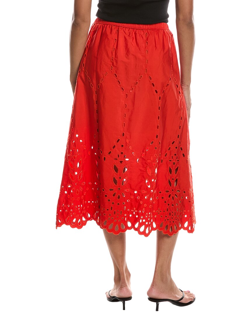 Madewell Madewell Embroidered Midi Skirt