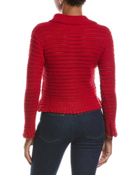 Madewell Madewell Pointelle Knit Peplum Cardigan