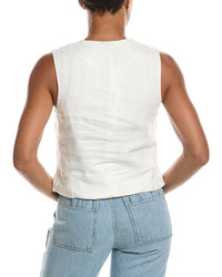 Madewell Madewell Button Front Linen Shell Top