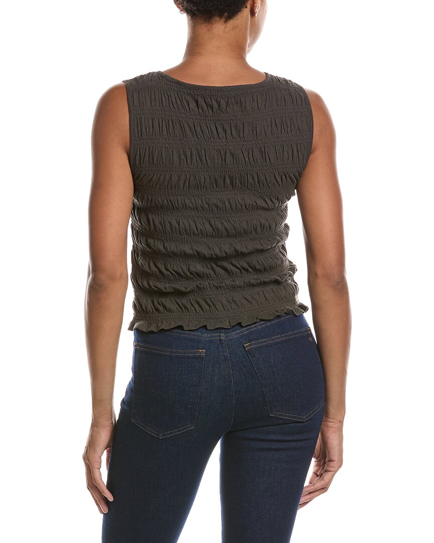 Madewell Sachi Smocked Linen-Blend Tank