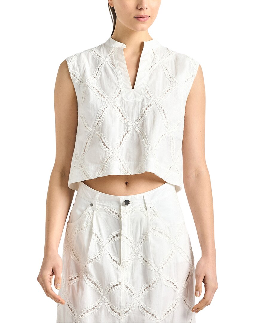 Derek Lam 10 Crosby Derek Lam 10 Crosby Tilda Cotton Eyelet Sleeveless Top