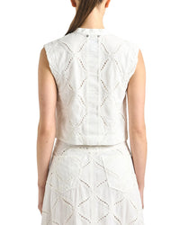 Derek Lam 10 Crosby Derek Lam 10 Crosby Tilda Cotton Eyelet Sleeveless Top