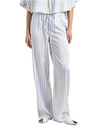 Derek Lam 10 Crosby Derek Lam 10 Crosby Aurely Drapey Striped Satin Wide Leg Pant