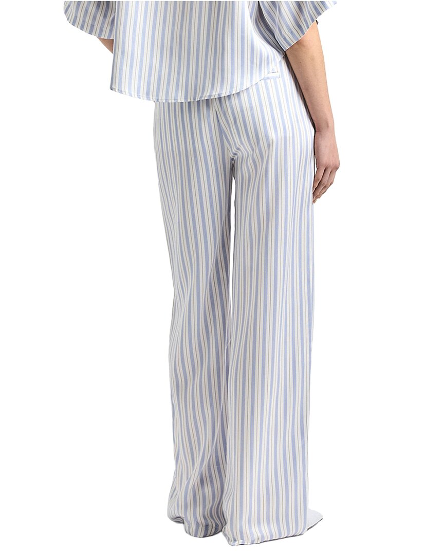 Derek Lam 10 Crosby Derek Lam 10 Crosby Aurely Drapey Striped Satin Wide Leg Pant