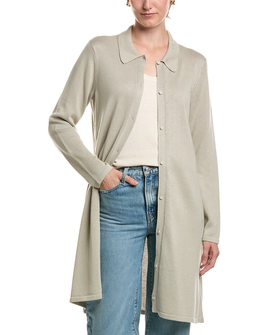 EILEEN FISHER Eileen Fisher Petite Collared Cardigan