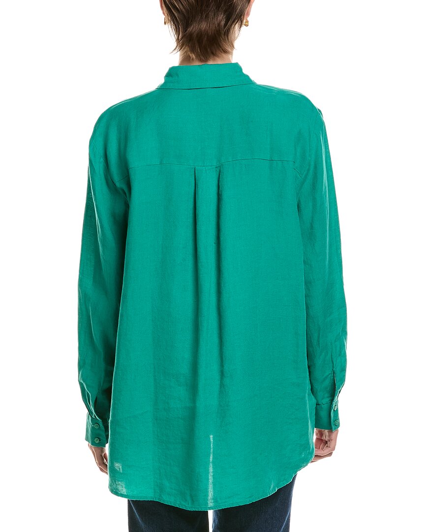 EILEEN FISHER Eileen Fisher Classic Linen Long Shirt