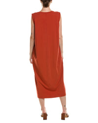 EILEEN FISHER Eileen Fisher Petite Solid Midi Dress
