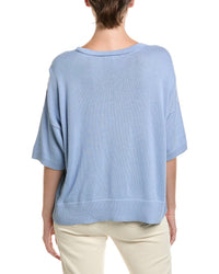 EILEEN FISHER Eileen Fisher Petite Crewneck Elbow Sleeve Sweater
