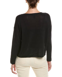 EILEEN FISHER Eileen Fisher Crew Neck Linen-Blend Sweater