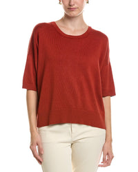 EILEEN FISHER Eileen Fisher Crewneck Elbow Sleeve Sweater