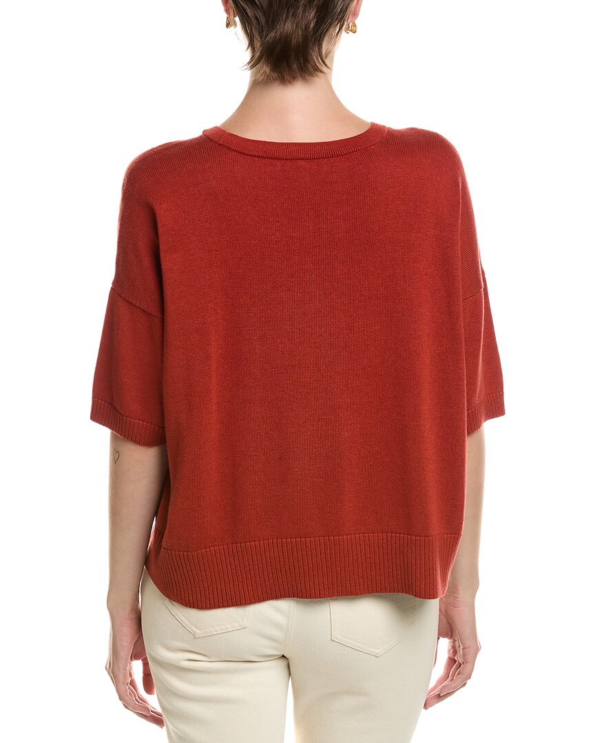 EILEEN FISHER Eileen Fisher Crewneck Elbow Sleeve Sweater