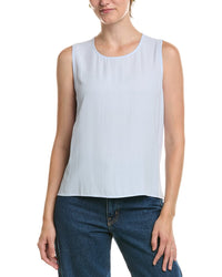 EILEEN FISHER Eileen Fisher Round Neck Silk Shell