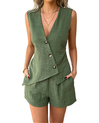 Olivia Taylor Olivia Taylor Vest & Short Set
