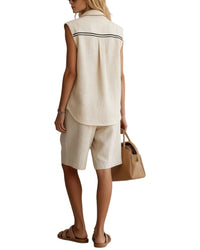 Olivia Taylor Olivia Taylor Linen Top & Short Set