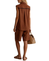 Olivia Taylor Olivia Taylor Linen Top & Short Set