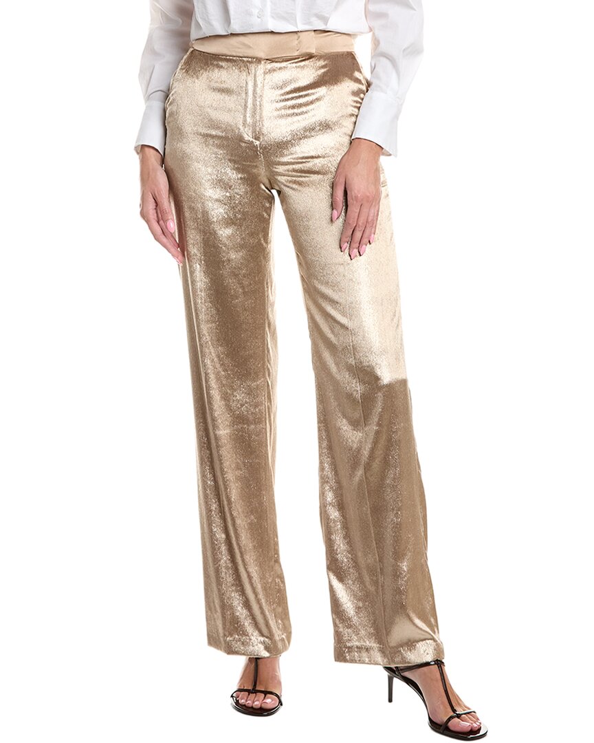 Peserico Peserico Long Pile Velvet Silk-Trim Pant