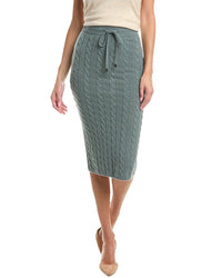 Peserico Peserico Knitted Wool, Silk, & Cashmere-Blend Skirt