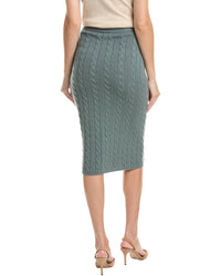 Peserico Peserico Knitted Wool, Silk, & Cashmere-Blend Skirt
