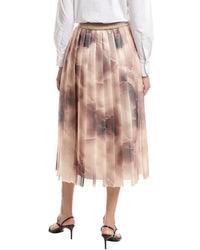Peserico Peserico Pleated Silk Waist Skirt