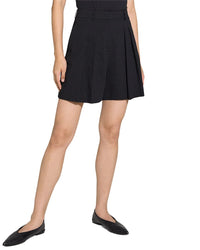 Theory Theory Linen-Blend Pleated Short