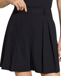 Theory Theory Linen-Blend Pleated Short