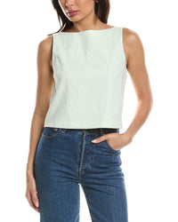 Theory Theory Linen-Blend Bateau Top
