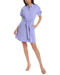 Theory Linen-Blend Belt Dress
