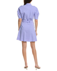 Theory Linen-Blend Belt Dress