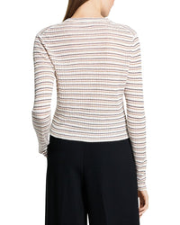 Theory Theory Linen-Blend Crop Cardigan