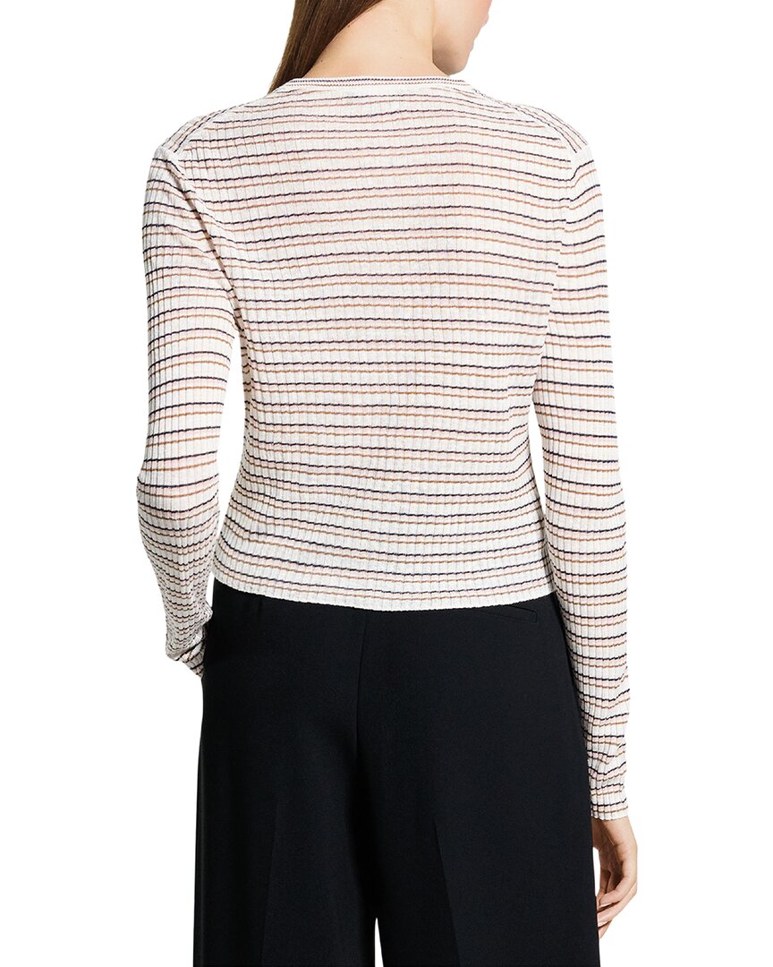 Theory Theory Linen-Blend Crop Cardigan
