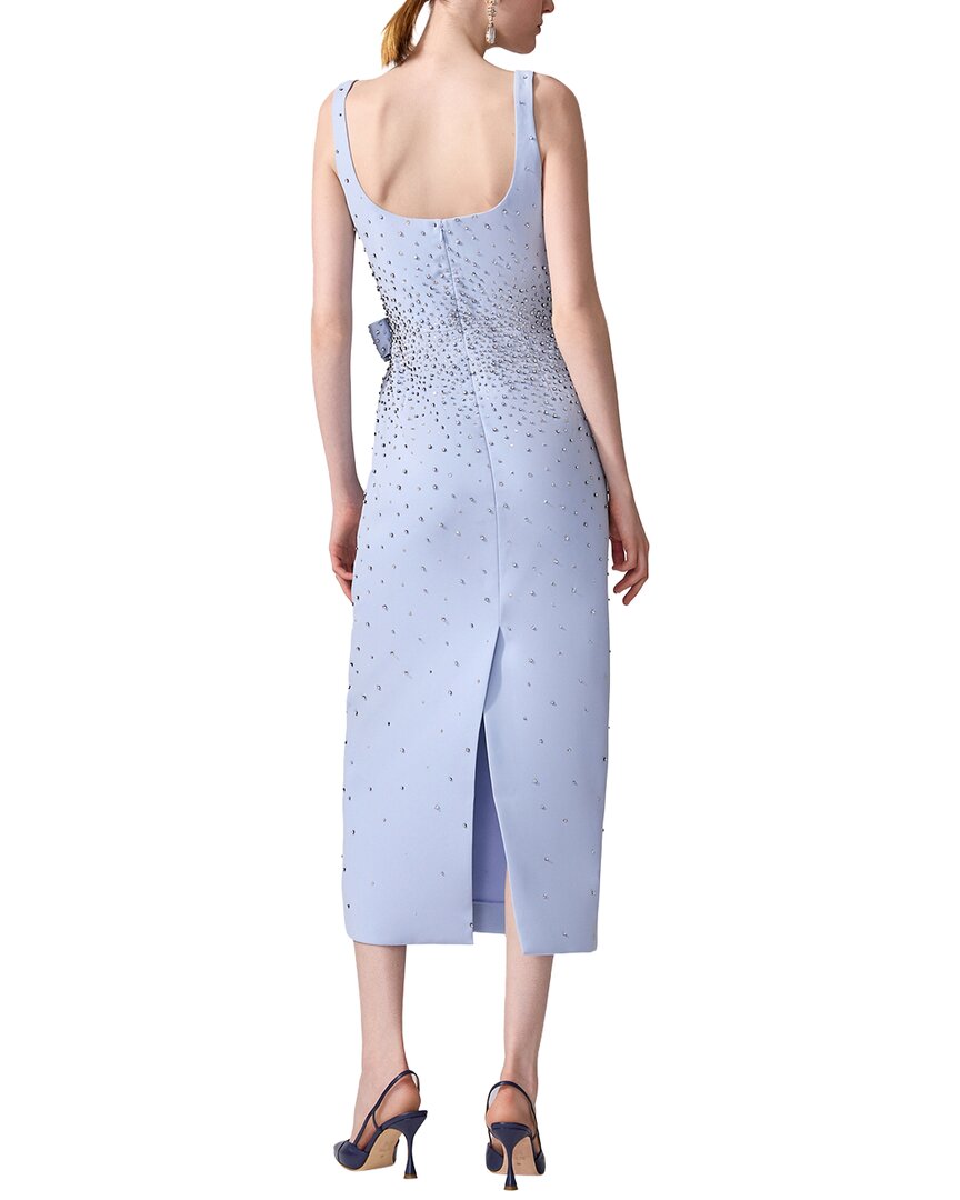Carolina Herrera Embellished Midi Dress - Celeste