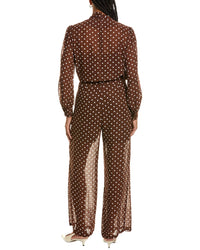 Pascale La Mode 2Pc Polka Dot Top & Pant Set