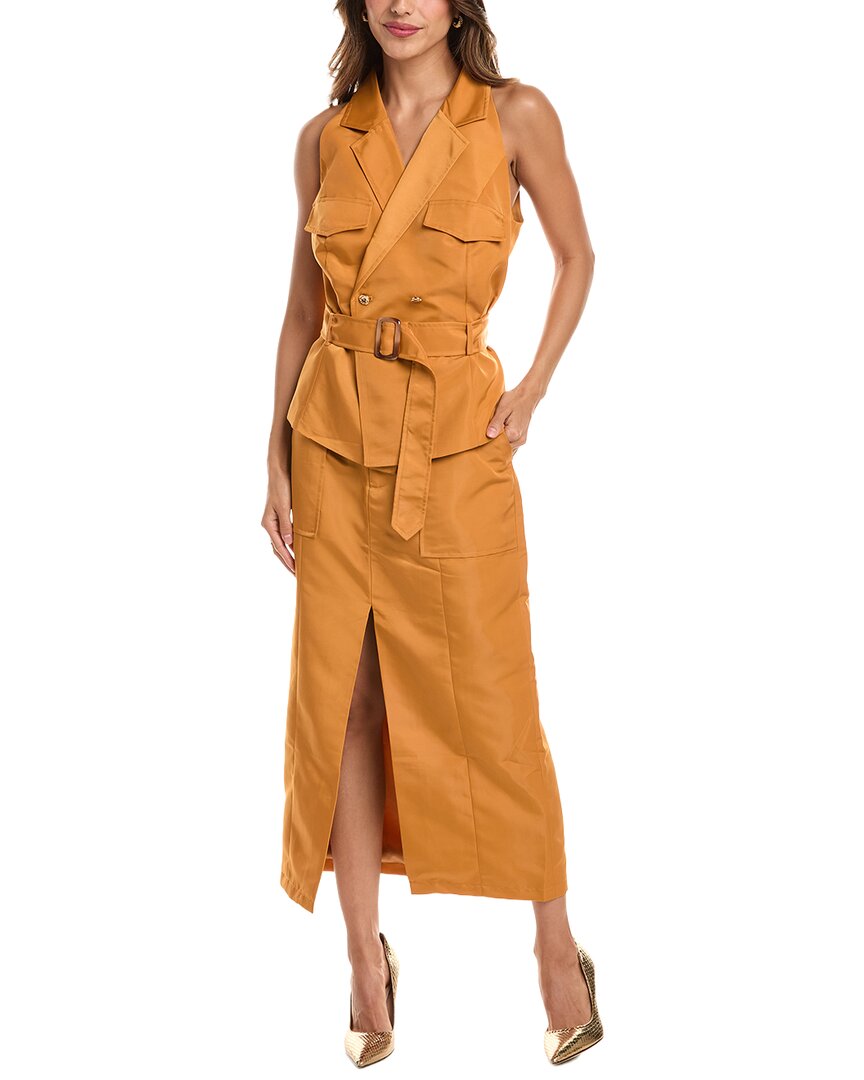 Pascale La Mode 2Pc Premium Vest & Skirt Set
