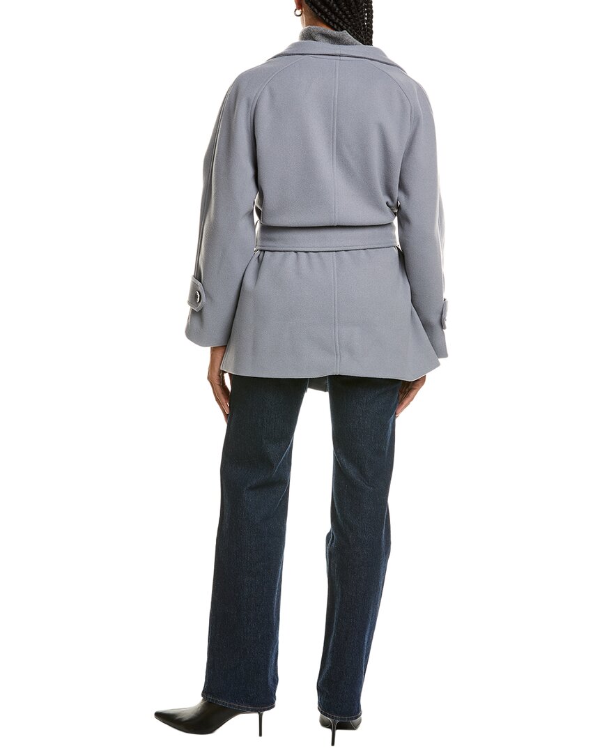 Pascale La Mode Elegant Belted Overcoat