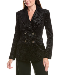 Temperley London Temperley London Lynx Velvet Double Breasted Jacket