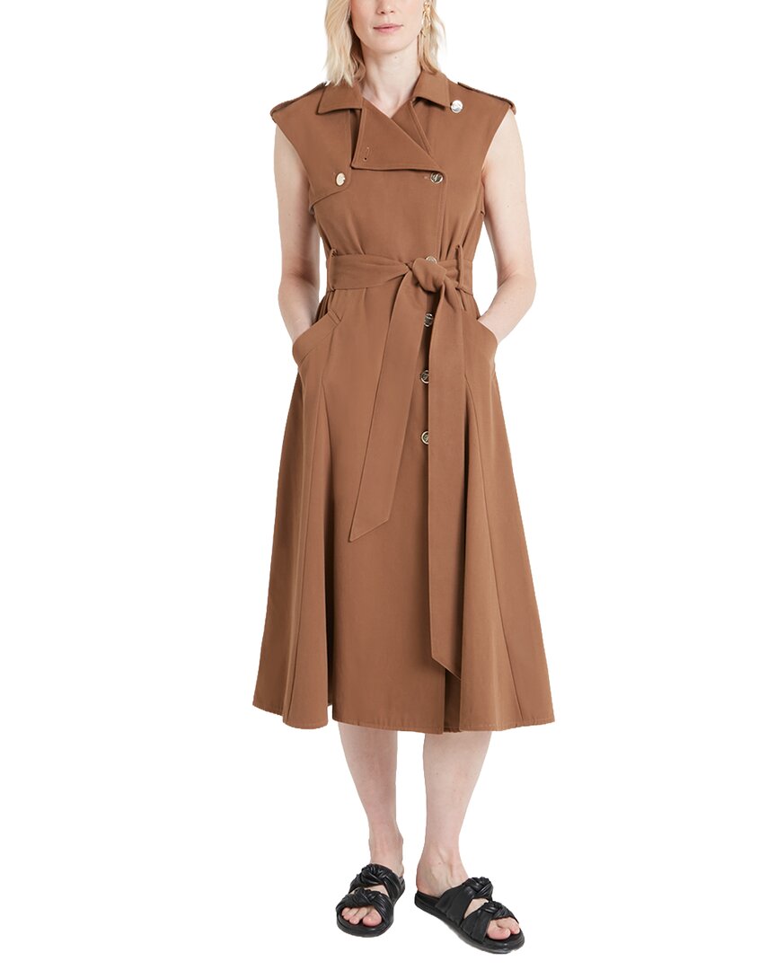 Temperley London Javier Wool-Blend Sleeveless Trench Coat