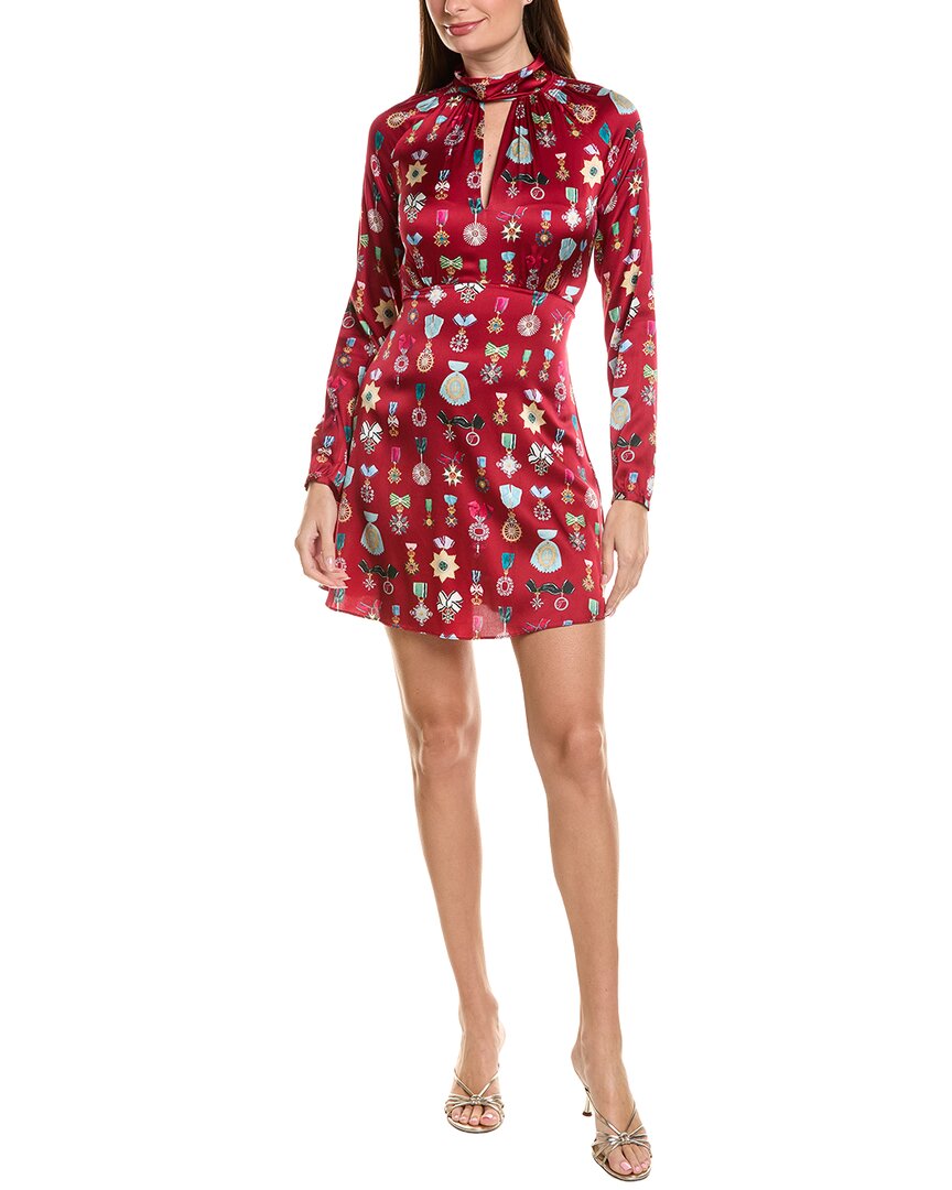 Temperley London Gloriette Silk-Blend Mini Dress